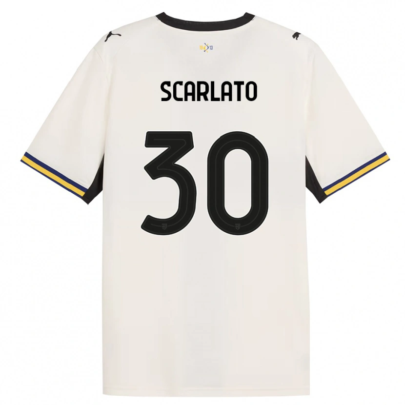 Danxen Kvinder Luca Scarlato #30 Off-White Sort Gul Hjemmebane Spillertrøjer 2026/27 Trøje T-Shirt