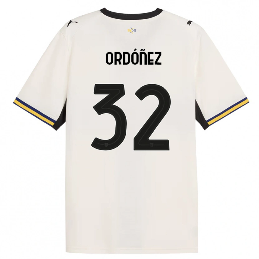 Danxen Kvinder Christian Ordóñez #32 Off-White Sort Gul Hjemmebane Spillertrøjer 2026/27 Trøje T-Shirt