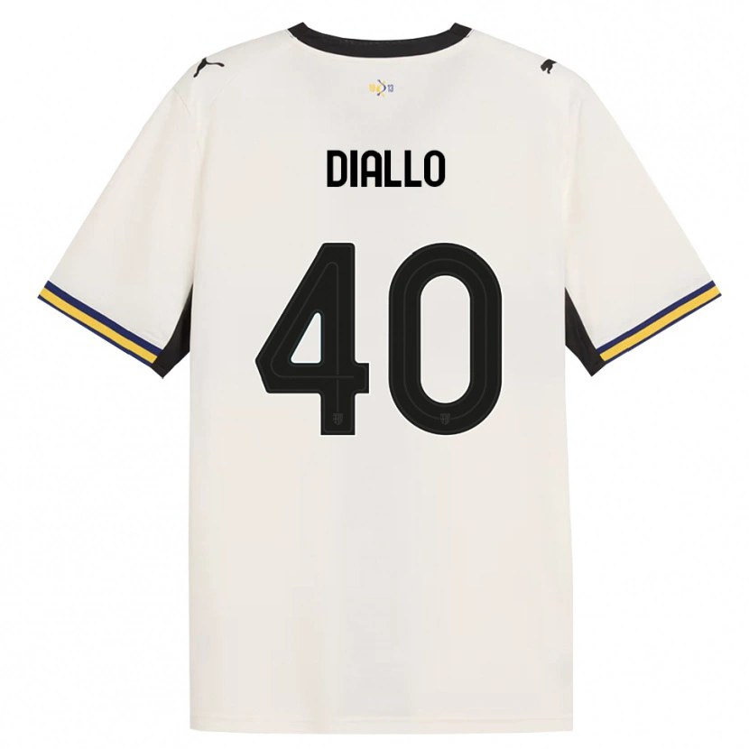 Danxen Kvinder Djibril Diallo #40 Off-White Sort Gul Hjemmebane Spillertrøjer 2026/27 Trøje T-Shirt