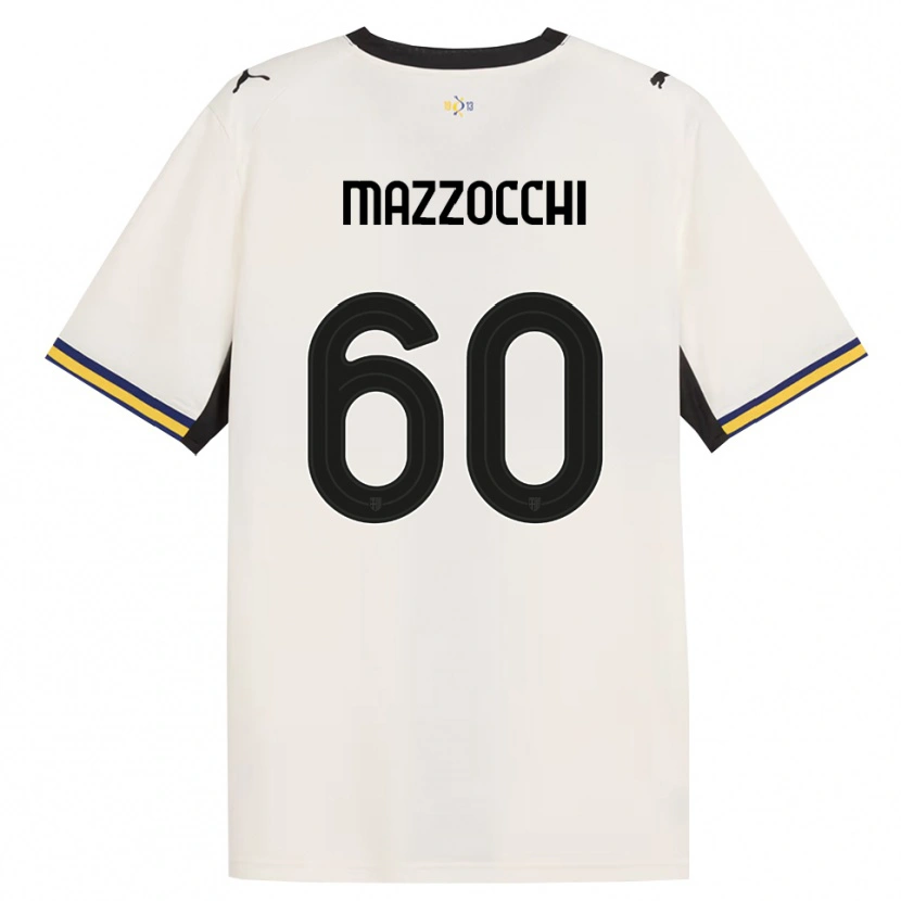 Danxen Kvinder Alessandro Mazzocchi #60 Off-White Sort Gul Hjemmebane Spillertrøjer 2026/27 Trøje T-Shirt
