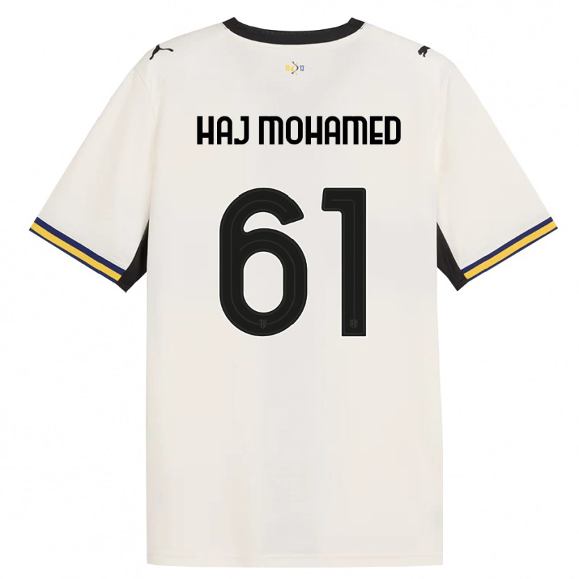 Danxen Kvinder Anas Haj Mohamed #61 Off-White Sort Gul Hjemmebane Spillertrøjer 2026/27 Trøje T-Shirt