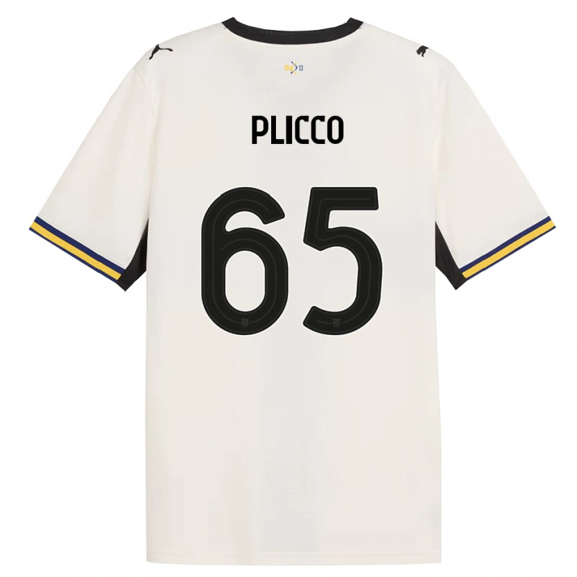 Danxen Kvinder Elia Plicco #65 Off-White Sort Gul Hjemmebane Spillertrøjer 2026/27 Trøje T-Shirt