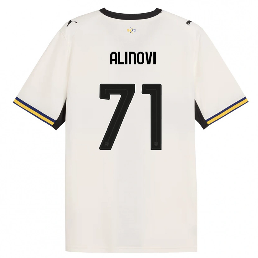 Danxen Kvinder Filippo Alinovi #71 Off-White Sort Gul Hjemmebane Spillertrøjer 2026/27 Trøje T-Shirt