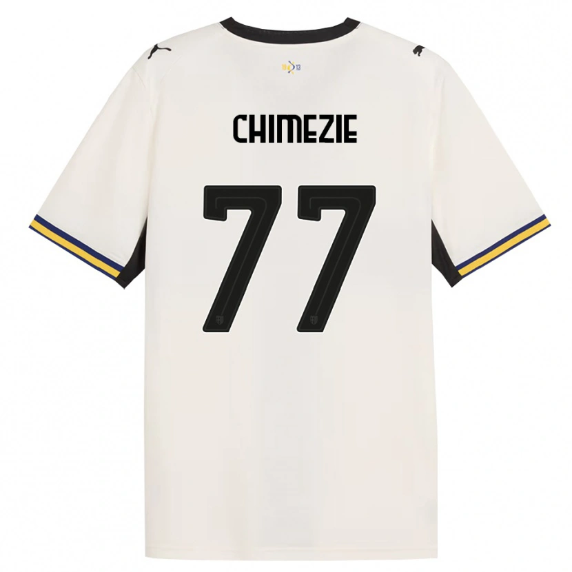 Danxen Kvinder Giorgio Chimezie #77 Off-White Sort Gul Hjemmebane Spillertrøjer 2026/27 Trøje T-Shirt