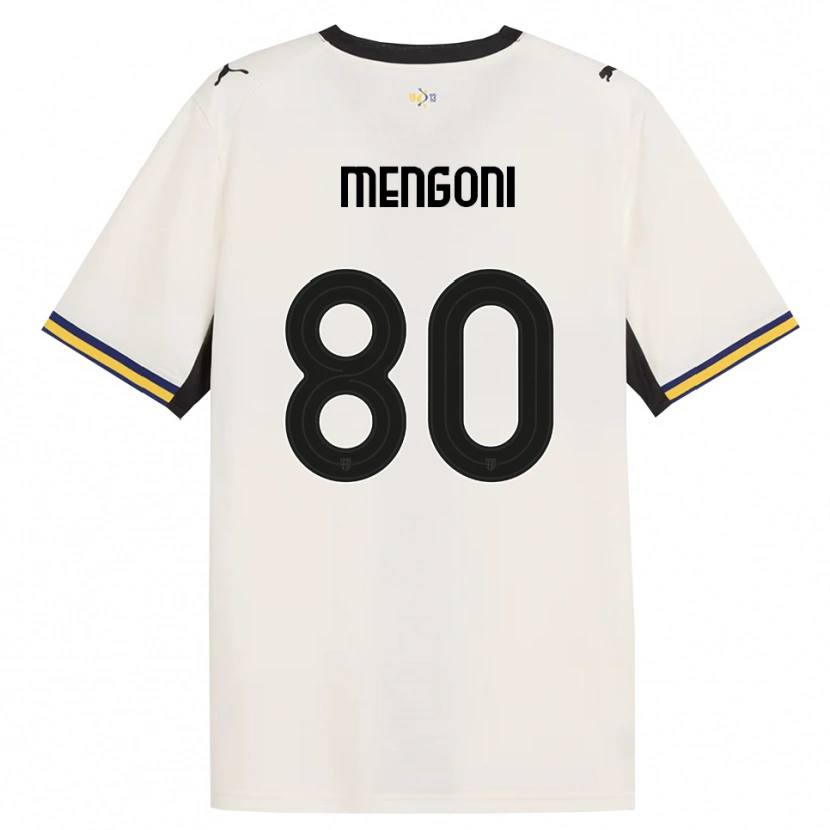 Danxen Kvinder Filippo Mengoni #80 Off-White Sort Gul Hjemmebane Spillertrøjer 2026/27 Trøje T-Shirt