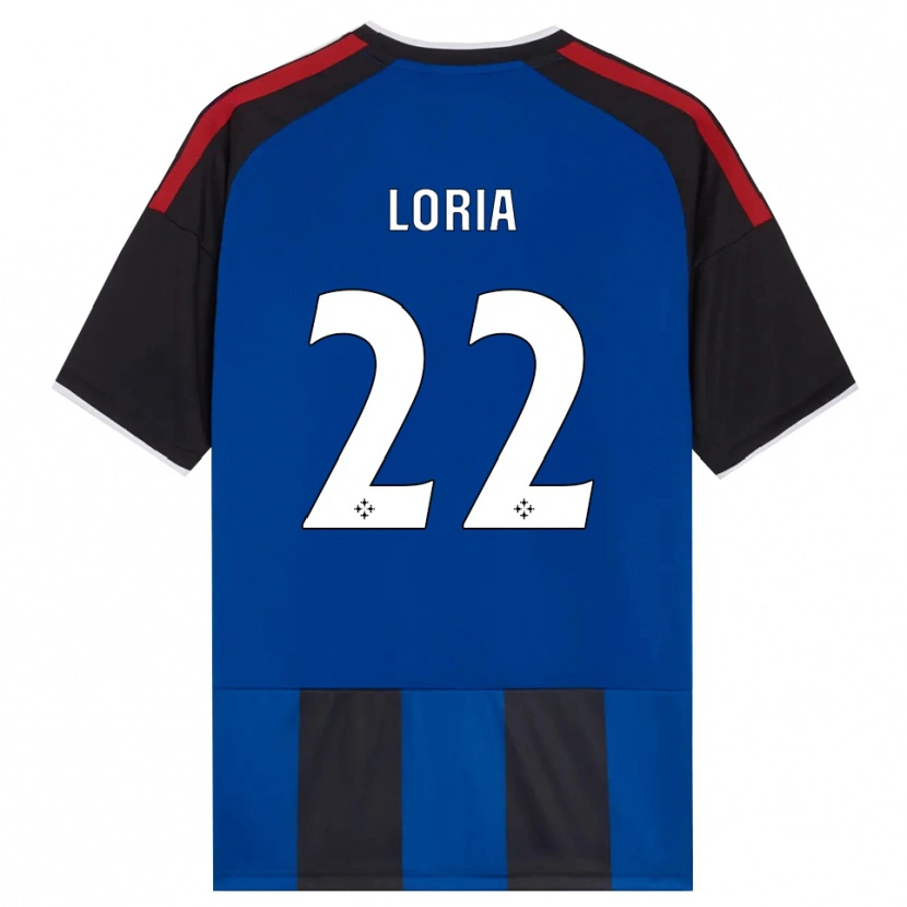 Danxen Kvinder Leonardo Loria #22 Sort Rød Hvid Blå Hjemmebane Spillertrøjer 2026/27 Trøje T-Shirt