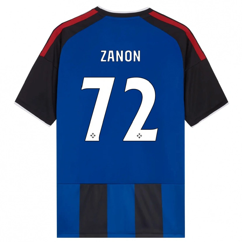Danxen Kvinder Simone Zanon #72 Sort Rød Hvid Blå Hjemmebane Spillertrøjer 2026/27 Trøje T-Shirt