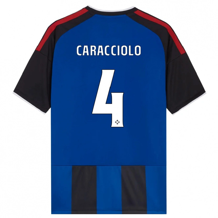 Danxen Kvinder Antonio Caracciolo #4 Sort Rød Hvid Blå Hjemmebane Spillertrøjer 2026/27 Trøje T-Shirt