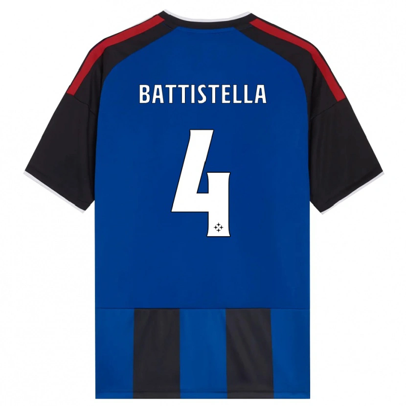 Danxen Kvinder Daniel Battistella #4 Sort Rød Hvid Blå Hjemmebane Spillertrøjer 2026/27 Trøje T-Shirt