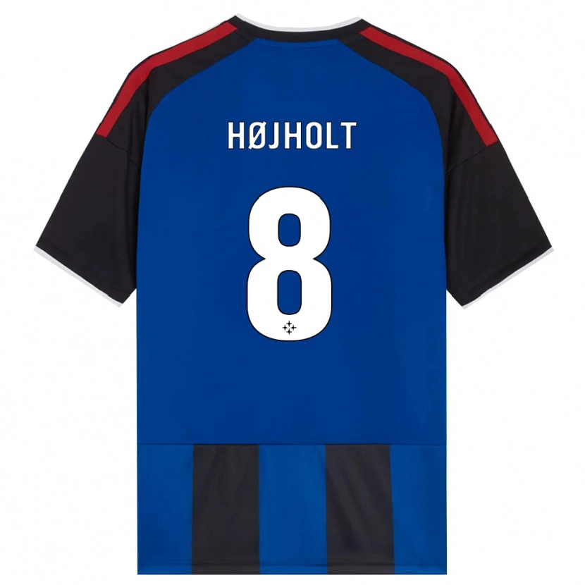 Danxen Kvinder Malthe Højholt #8 Sort Rød Hvid Blå Hjemmebane Spillertrøjer 2026/27 Trøje T-Shirt