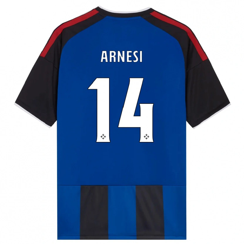Danxen Kvinder Lorenzo Arnesi #14 Sort Rød Hvid Blå Hjemmebane Spillertrøjer 2026/27 Trøje T-Shirt
