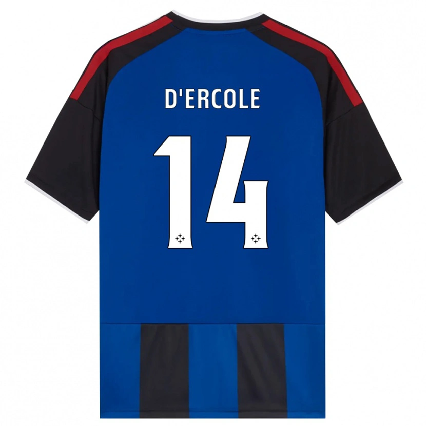Danxen Kvinder Enrico D'ercole #14 Sort Rød Hvid Blå Hjemmebane Spillertrøjer 2026/27 Trøje T-Shirt