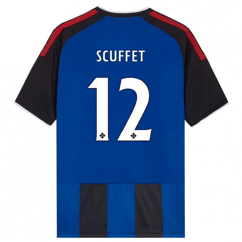 Danxen Kvinder Simone Scuffet #12 Sort Rød Hvid Blå Hjemmebane Spillertrøjer 2026/27 Trøje T-Shirt