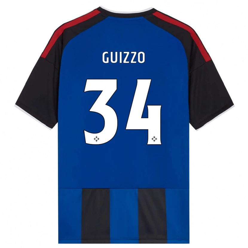 Danxen Kvinder Tommaso Guizzo #34 Sort Rød Hvid Blå Hjemmebane Spillertrøjer 2026/27 Trøje T-Shirt
