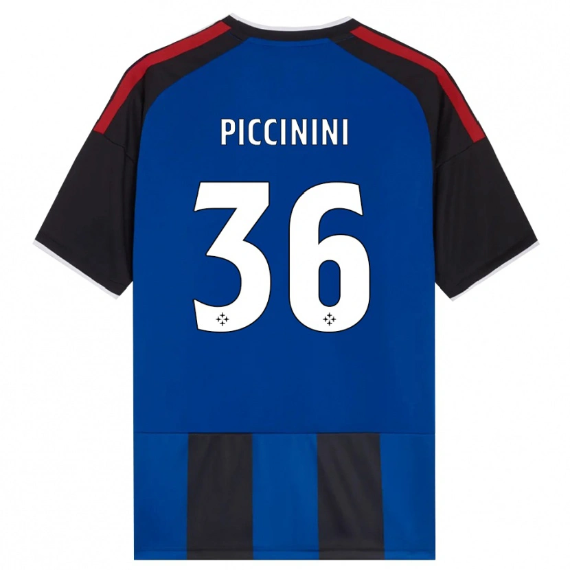 Danxen Kvinder Gabriele Piccinini #36 Sort Rød Hvid Blå Hjemmebane Spillertrøjer 2026/27 Trøje T-Shirt