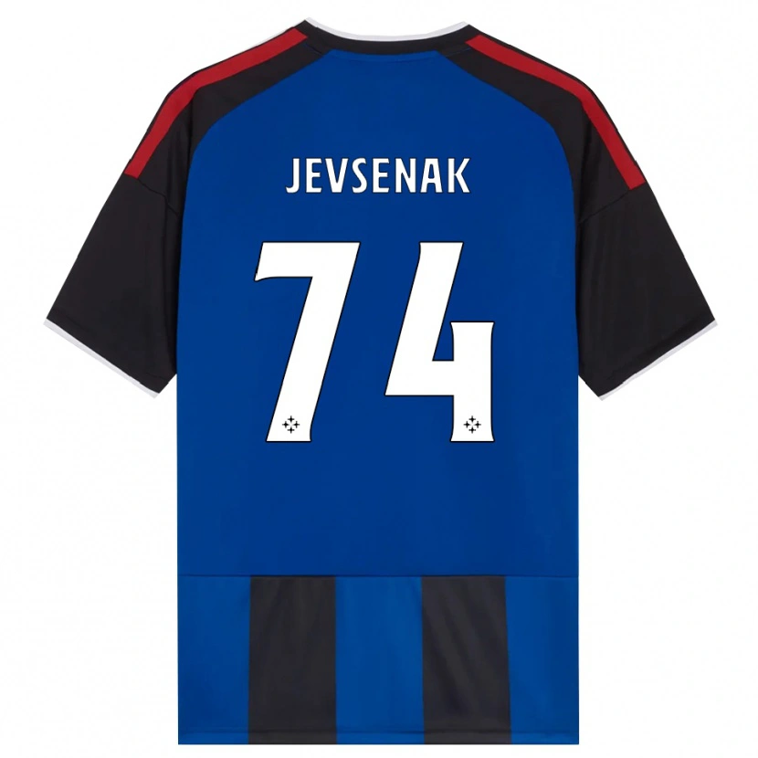 Danxen Kvinder Zan Jevsenak #74 Sort Rød Hvid Blå Hjemmebane Spillertrøjer 2026/27 Trøje T-Shirt