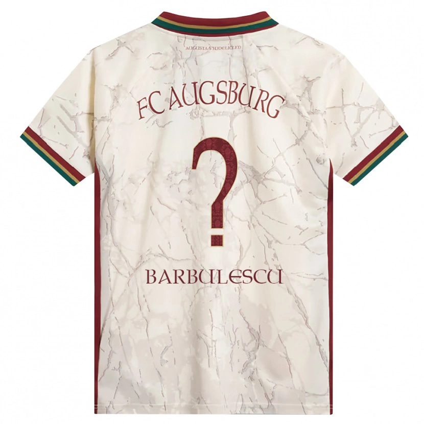 Danxen Kvinder Luca Bărbulescu #0 Grøn Ris Hvid Bordeaux Hjemmebane Spillertrøjer 2026/27 Trøje T-Shirt