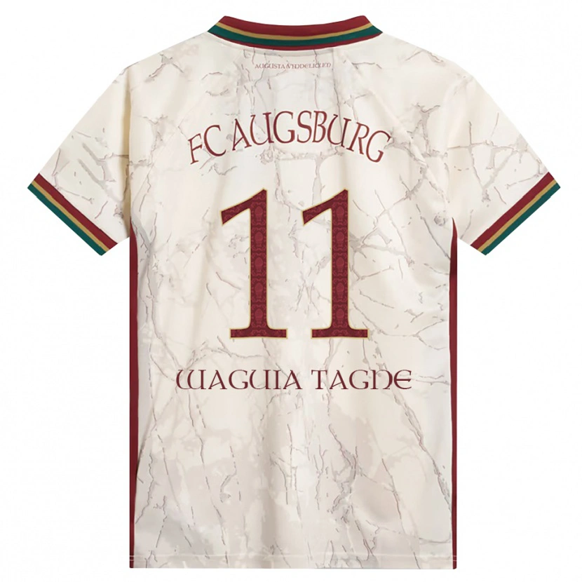 Danxen Kvinder Evan Waguia Tagne #11 Grøn Ris Hvid Bordeaux Hjemmebane Spillertrøjer 2026/27 Trøje T-Shirt
