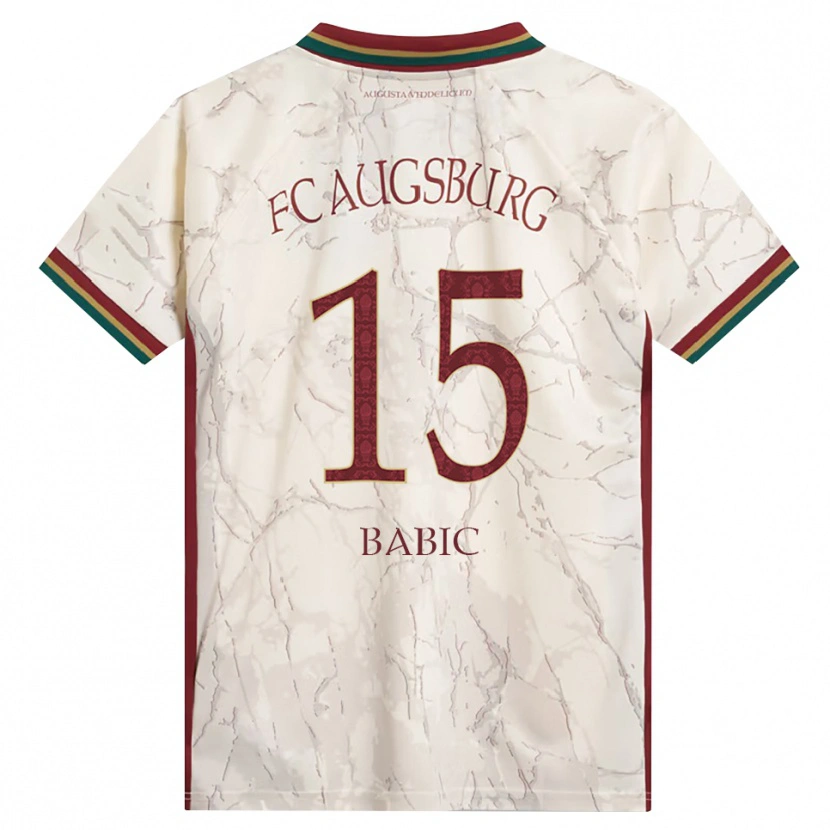Danxen Kvinder David Babic #15 Grøn Ris Hvid Bordeaux Hjemmebane Spillertrøjer 2026/27 Trøje T-Shirt