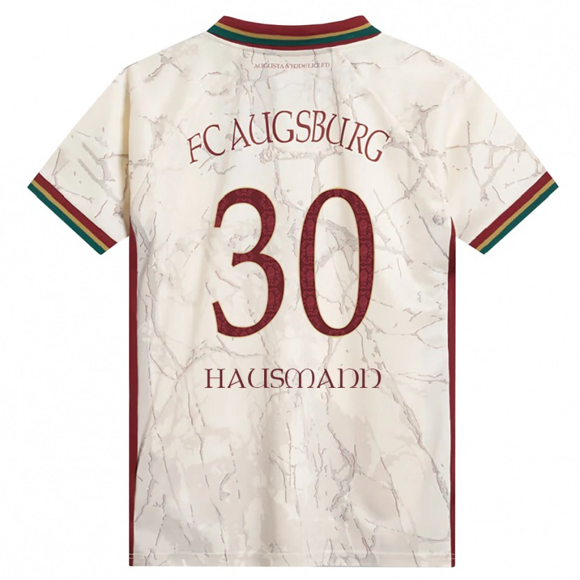 Danxen Kvinder Daniel Hausmann #30 Grøn Ris Hvid Bordeaux Hjemmebane Spillertrøjer 2026/27 Trøje T-Shirt