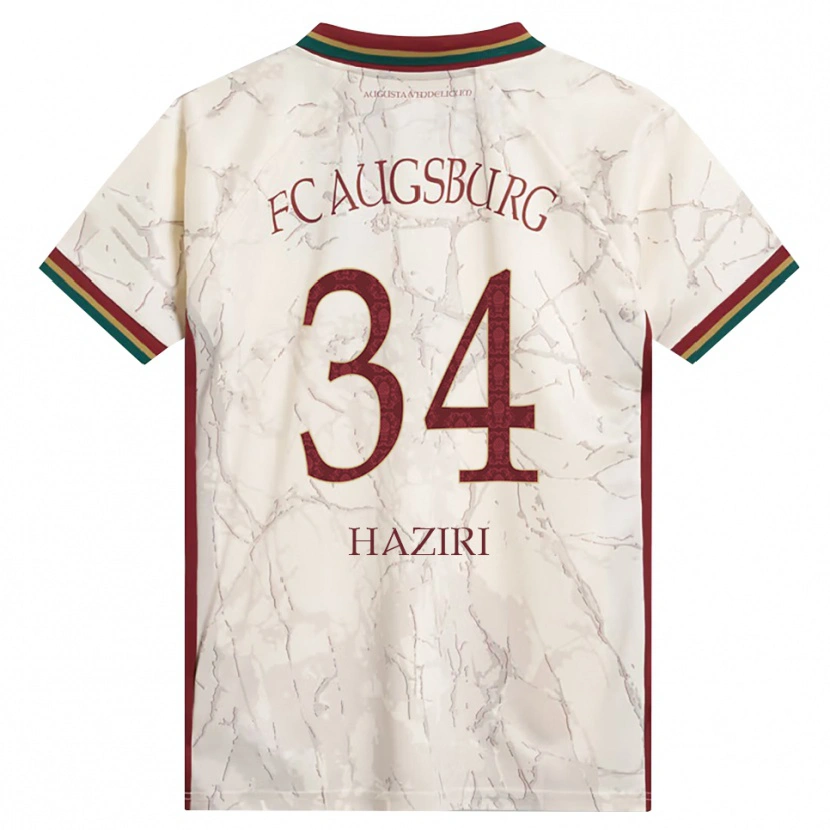 Danxen Kvinder Edi Haziri #34 Grøn Ris Hvid Bordeaux Hjemmebane Spillertrøjer 2026/27 Trøje T-Shirt