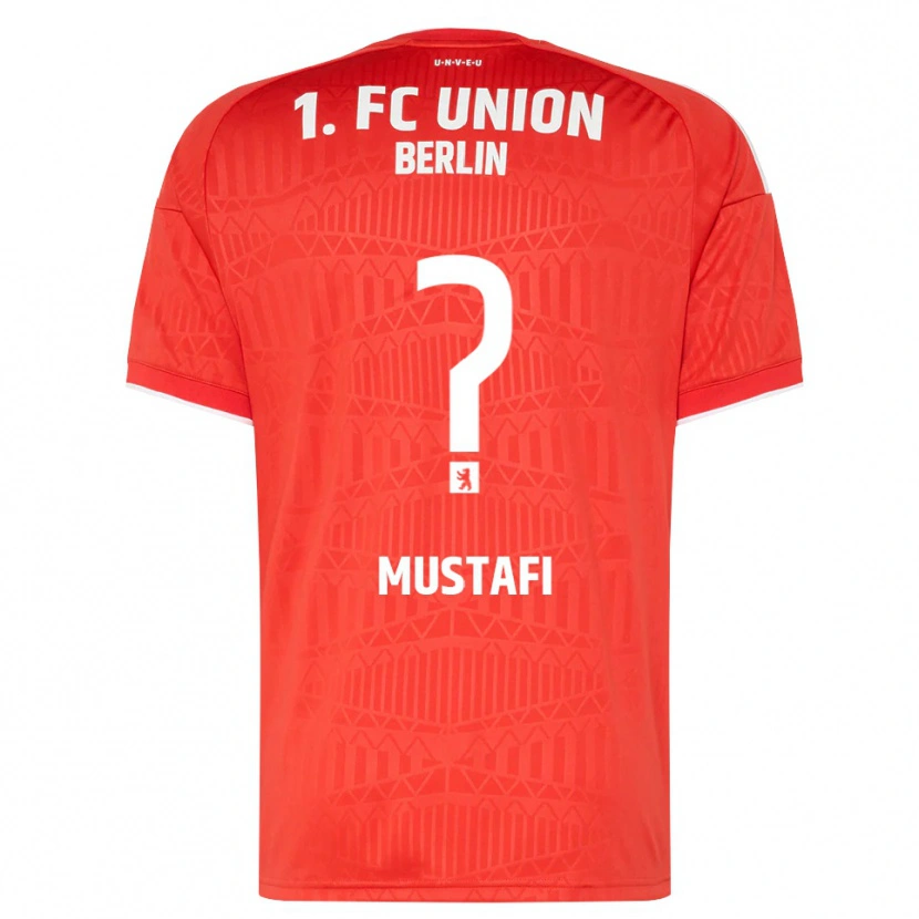 Danxen Kvinder Adel Mustafi #0 Rød Hvid Hjemmebane Spillertrøjer 2026/27 Trøje T-Shirt