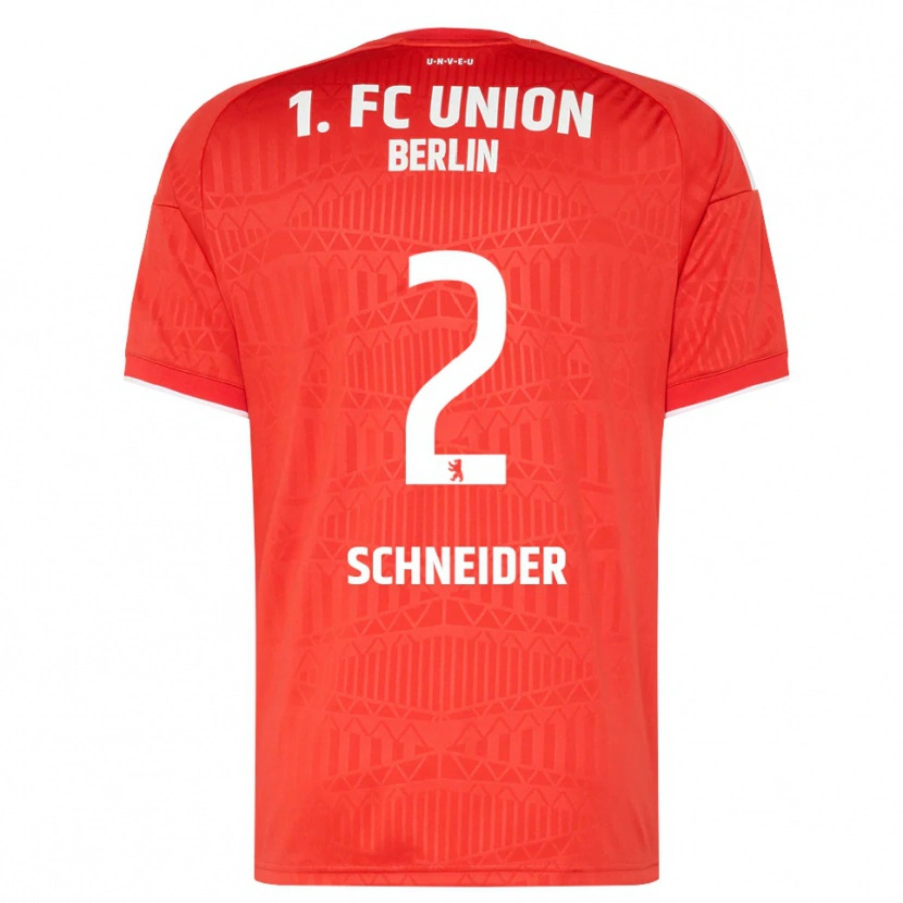 Danxen Kvinder Tomke Schneider #2 Rød Hvid Hjemmebane Spillertrøjer 2026/27 Trøje T-Shirt