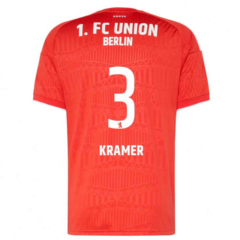Danxen Kvinder Carlos Kramer #3 Rød Hvid Hjemmebane Spillertrøjer 2026/27 Trøje T-Shirt