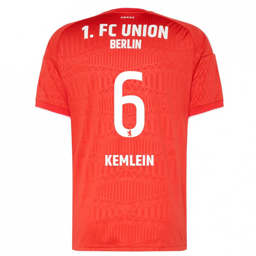 Danxen Kvinder Aljoscha Kemlein #6 Rød Hvid Hjemmebane Spillertrøjer 2026/27 Trøje T-Shirt