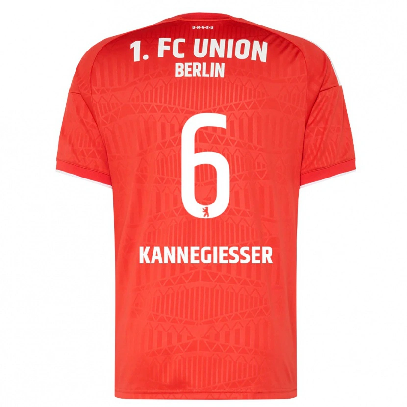 Danxen Kvinder Tom Kannegießer #6 Rød Hvid Hjemmebane Spillertrøjer 2026/27 Trøje T-Shirt