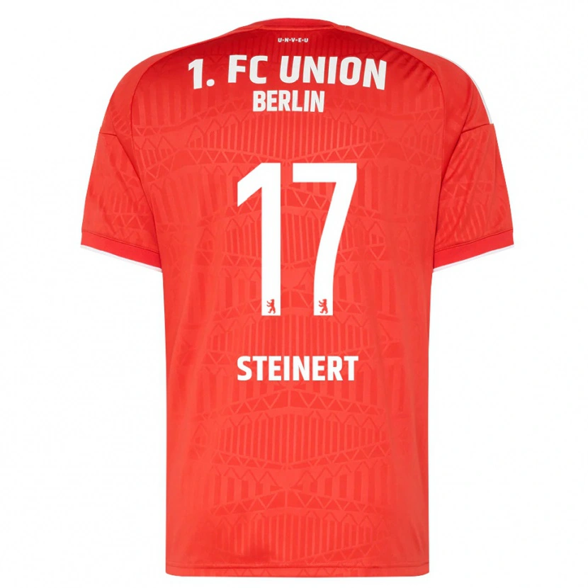 Danxen Kvinder Judith Steinert #17 Rød Hvid Hjemmebane Spillertrøjer 2026/27 Trøje T-Shirt