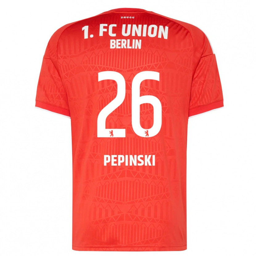Danxen Kvinder Louis Pepinski #26 Rød Hvid Hjemmebane Spillertrøjer 2026/27 Trøje T-Shirt