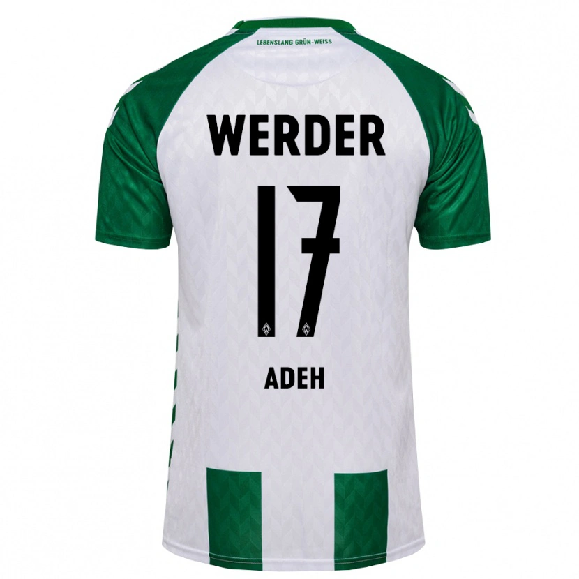Danxen Kvinder Bob-Ignatius Adeh #17 Grøn Hvid Hjemmebane Spillertrøjer 2026/27 Trøje T-Shirt