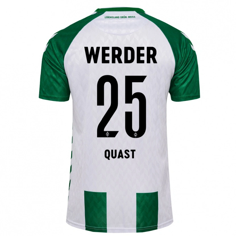 Danxen Kvinder Soenke Quast #25 Grøn Hvid Hjemmebane Spillertrøjer 2026/27 Trøje T-Shirt