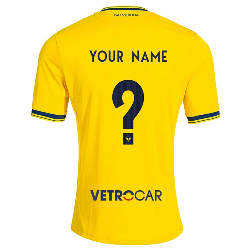 Danxen Kvinder Dit Navn #0 Gul Rød Udebane Spillertrøjer 2026/27 Trøje T-Shirt