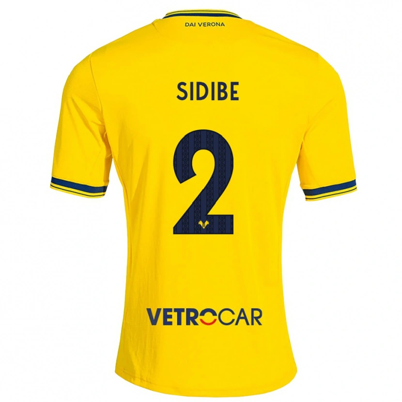 Danxen Kvinder Amoro Sidibe #2 Gul Rød Udebane Spillertrøjer 2026/27 Trøje T-Shirt
