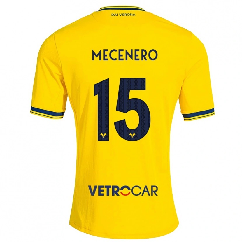 Danxen Kvinder Giovanni Mecenero #15 Gul Rød Udebane Spillertrøjer 2026/27 Trøje T-Shirt