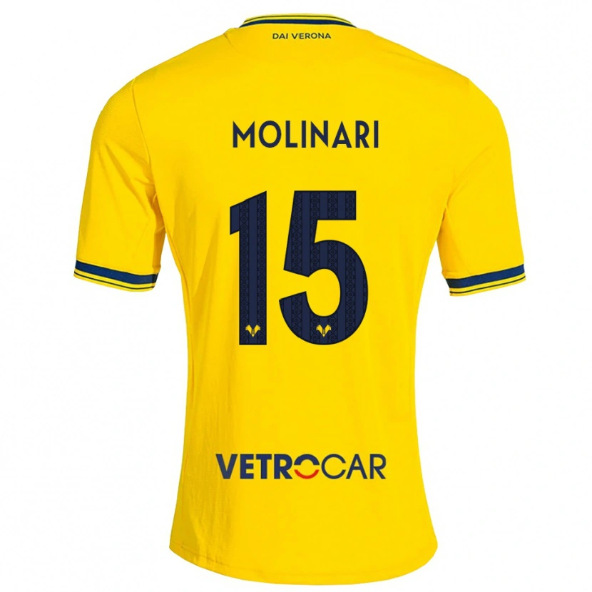 Danxen Kvinder Gabriele Molinari #15 Gul Rød Udebane Spillertrøjer 2026/27 Trøje T-Shirt