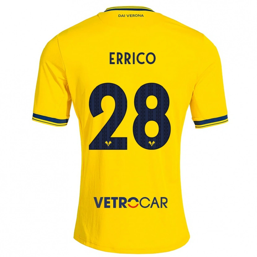 Danxen Kvinder Emma Raffaella Errico #28 Gul Rød Udebane Spillertrøjer 2026/27 Trøje T-Shirt
