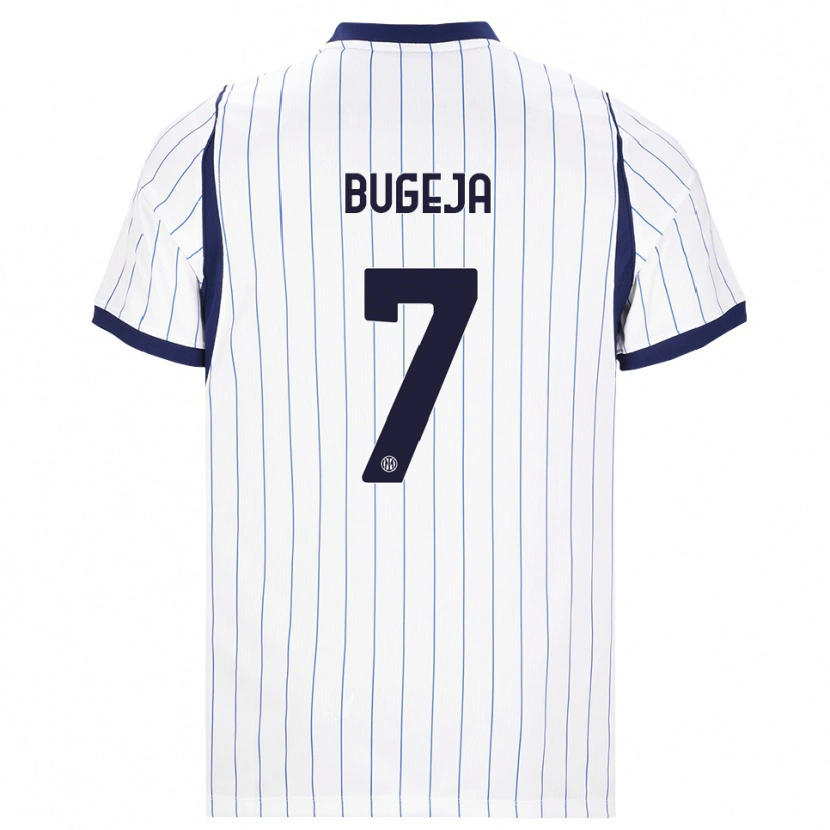 Danxen Kvinder Haley Bugeja #7 Hvid Marineblå Udebane Spillertrøjer 2026/27 Trøje T-Shirt