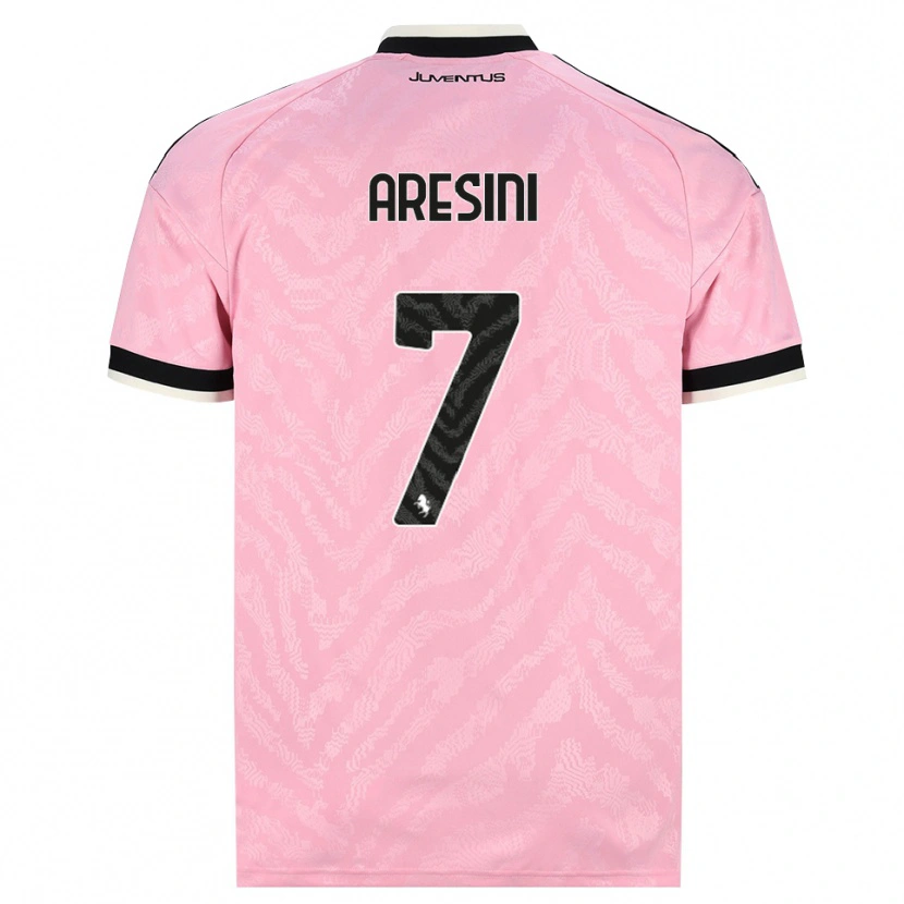 Danxen Kvinder Raffaele Aresini #7 Pink Sort Udebane Spillertrøjer 2026/27 Trøje T-Shirt
