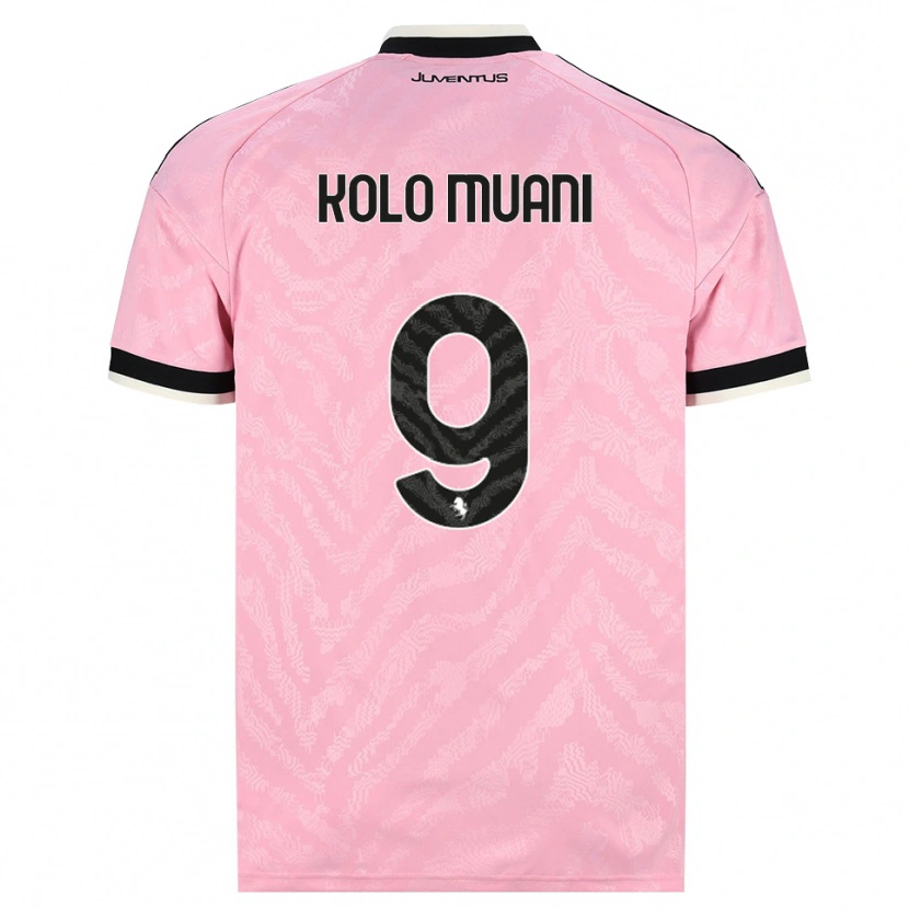 Danxen Kvinder Randal Kolo Muani #9 Pink Sort Udebane Spillertrøjer 2026/27 Trøje T-Shirt