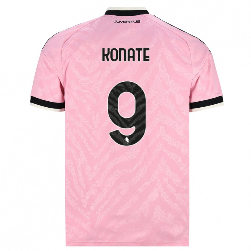 Danxen Kvinder Ismaël Konaté #9 Pink Sort Udebane Spillertrøjer 2026/27 Trøje T-Shirt