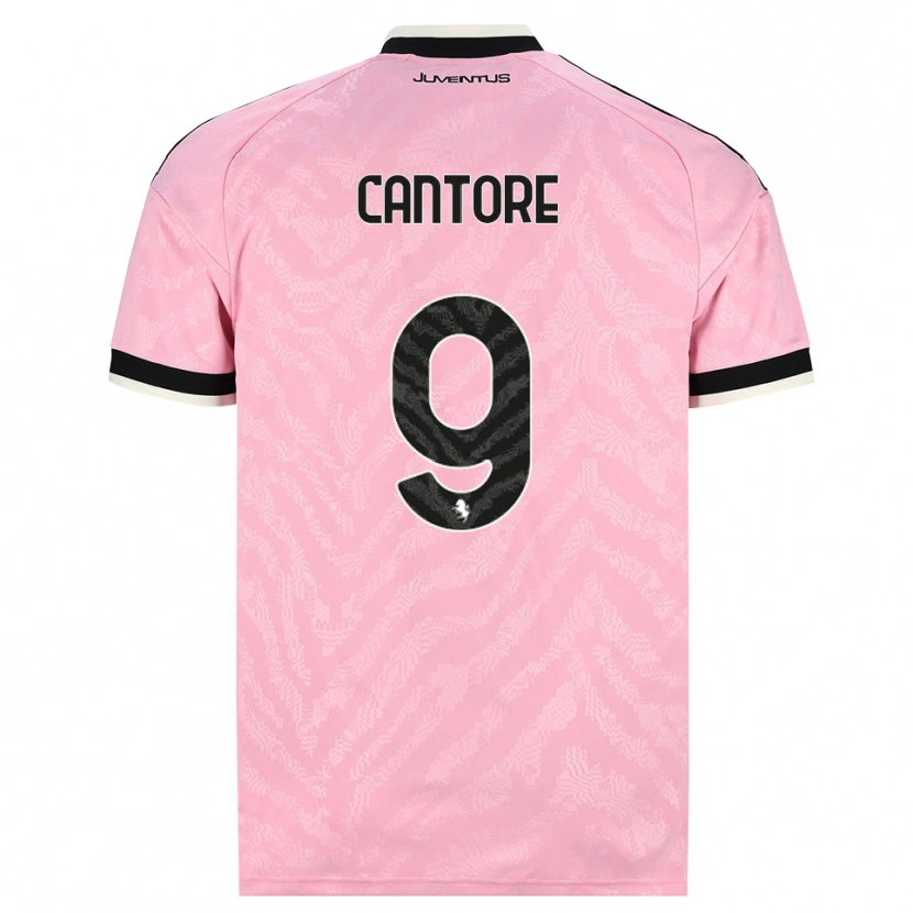 Danxen Kvinder Sofia Cantore #9 Pink Sort Udebane Spillertrøjer 2026/27 Trøje T-Shirt