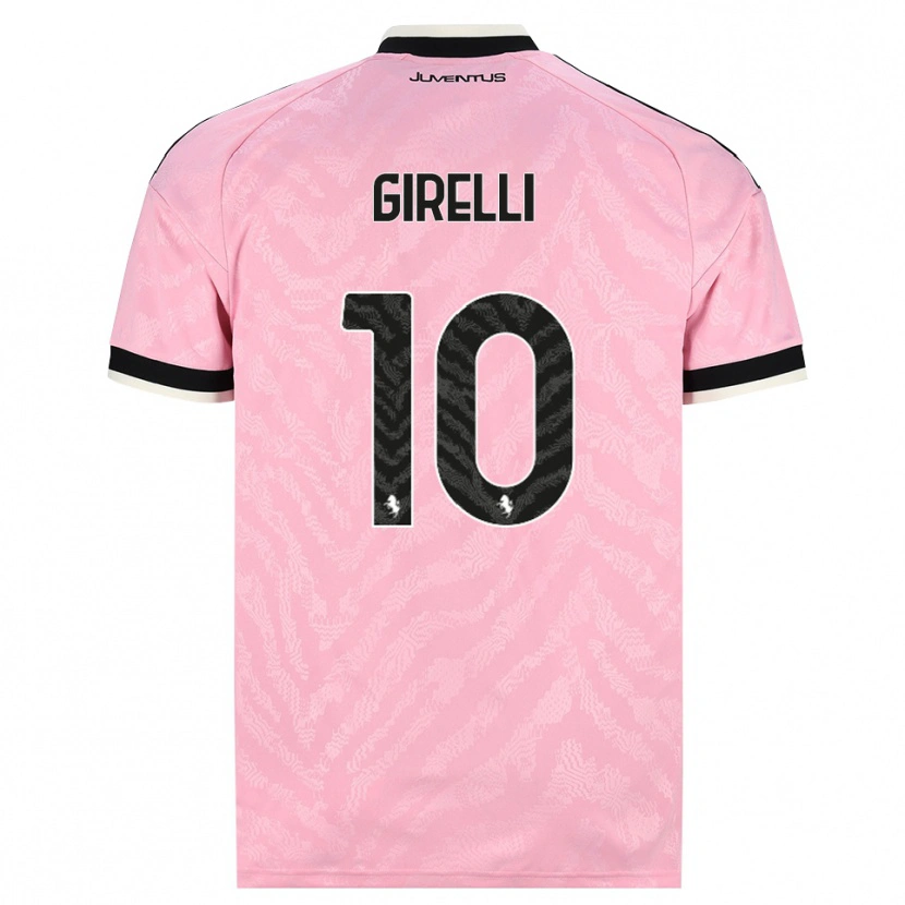 Danxen Kvinder Cristiana Girelli #10 Pink Sort Udebane Spillertrøjer 2026/27 Trøje T-Shirt
