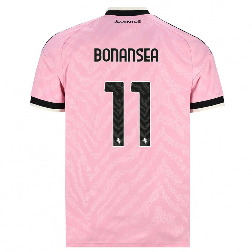 Danxen Kvinder Barbara Bonansea #11 Pink Sort Udebane Spillertrøjer 2026/27 Trøje T-Shirt