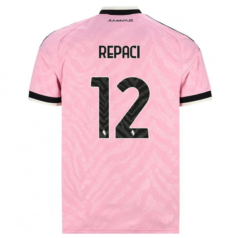 Danxen Kvinder Tommaso Repaci #12 Pink Sort Udebane Spillertrøjer 2026/27 Trøje T-Shirt
