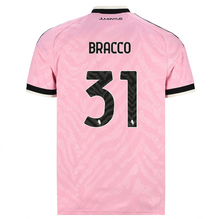 Danxen Kvinder Luca Bracco #31 Pink Sort Udebane Spillertrøjer 2026/27 Trøje T-Shirt