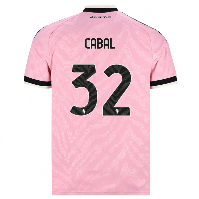 Danxen Kvinder Juan Cabal #32 Pink Sort Udebane Spillertrøjer 2026/27 Trøje T-Shirt