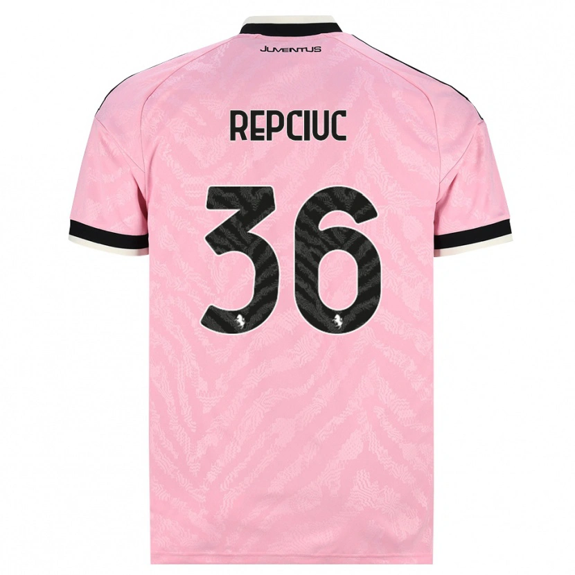 Danxen Kvinder Gabriel Repciuc #36 Pink Sort Udebane Spillertrøjer 2026/27 Trøje T-Shirt